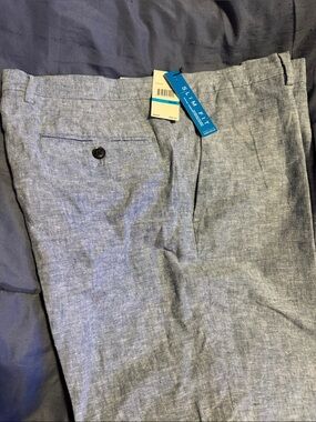 Perry Ellis Slim Fit Heathered Gray Men's Dress Pants